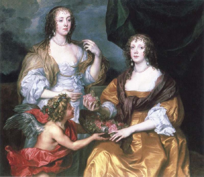 Anthony Van Dyck lady elizabeth thimbleby and dorothy,viscountess andover oil painting picture
